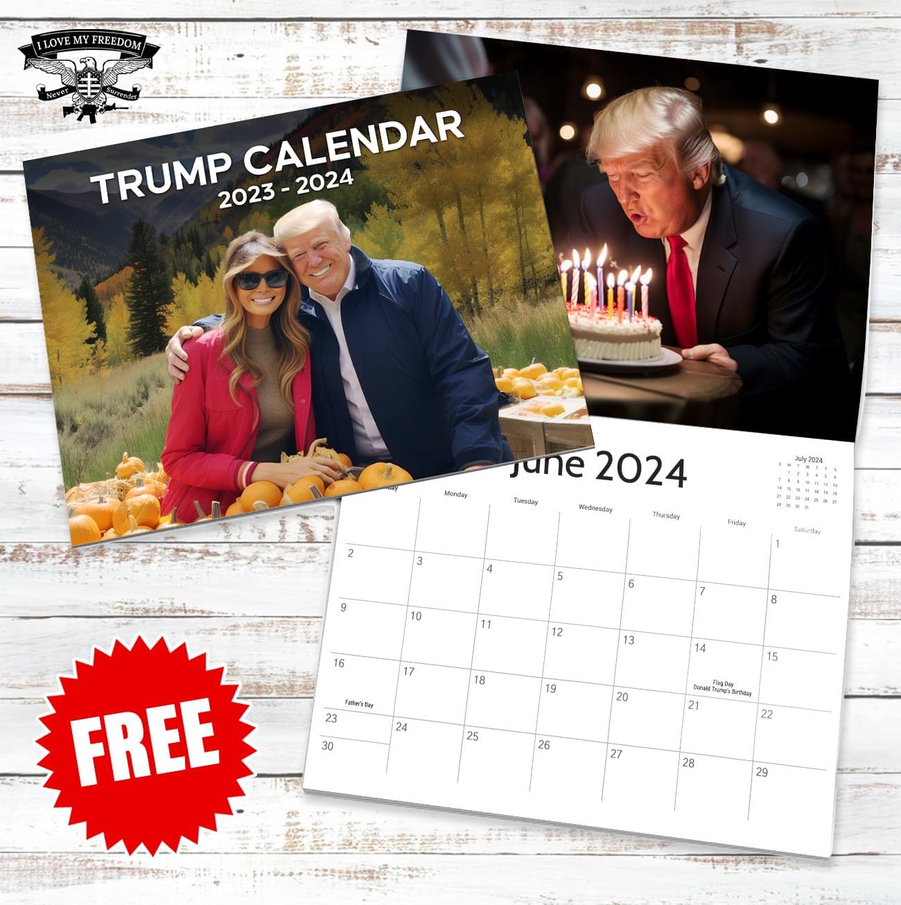 Trump 2024 Calendar Order Form