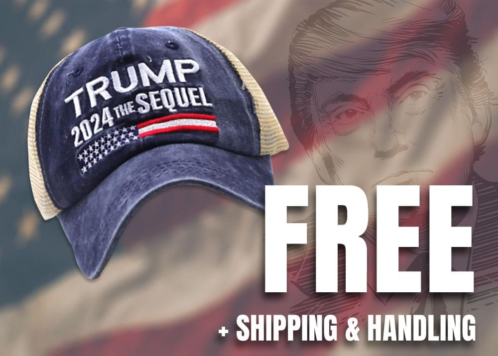 Free Trump 2024 The Sequel Hat   Trump2024Sequel PopUp 